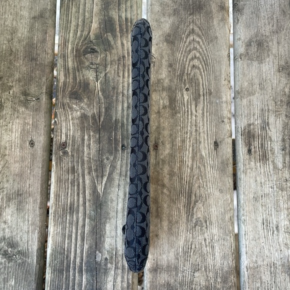 COACH Black and Gray Signature Canvas iPad / Tablet Case  Black and Gray Padded - Picture 7 of 8